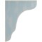 Ekena Millwork 1 3/4"W x 8 1/2"D x 11"H Plymouth Wood Vintage Decor Bracket, Driftwood Blue BKTWD02X09X11PLBU - alternate 2